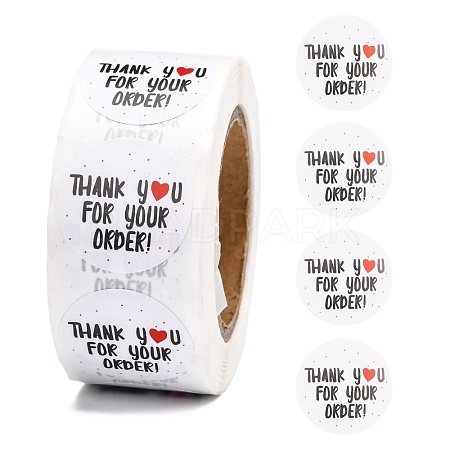 1 Inch Thank You Stickers DIY-G013-A24-1