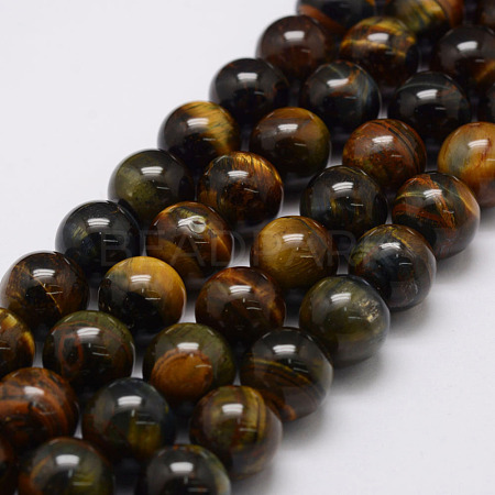 Natural Tiger Eye Bead Strands X-G-P230-07-4mm-1