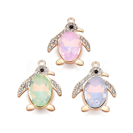 Alloy Glass Pendants PALLOY-N176-77KCG-1