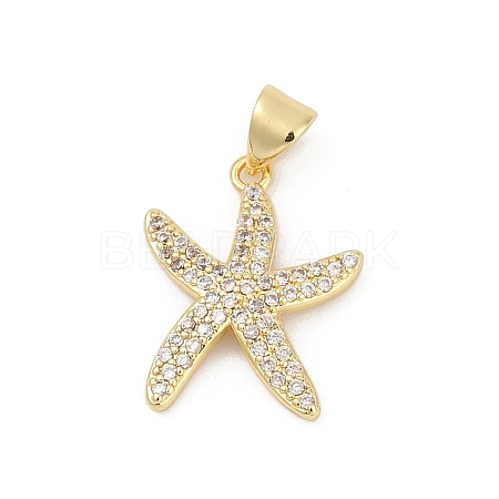 Brass Micro Pave Cubic Zirconia Pendants KK-D317-072G-1