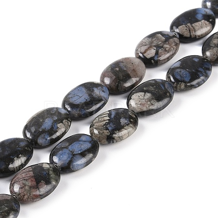 Natural Glaucophane Beads Strands G-C141-D01-03-1