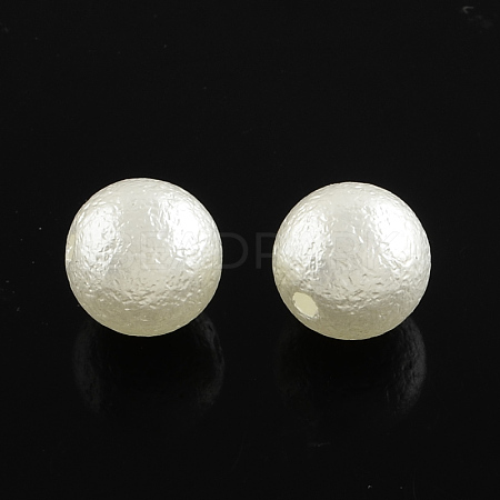 ABS Plastic Imitation Pearl Round Beads LS-X-SACR-Q105-26B-1