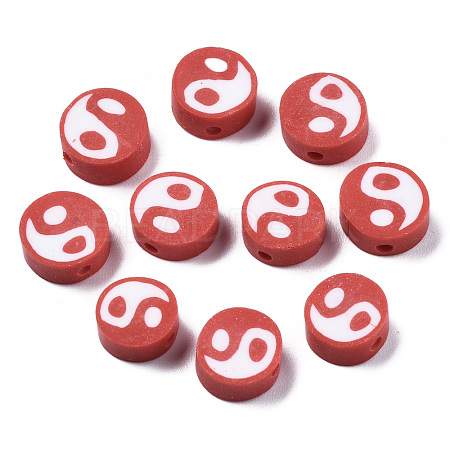 Handmade Polymer Clay Beads CLAY-T016-65F-1