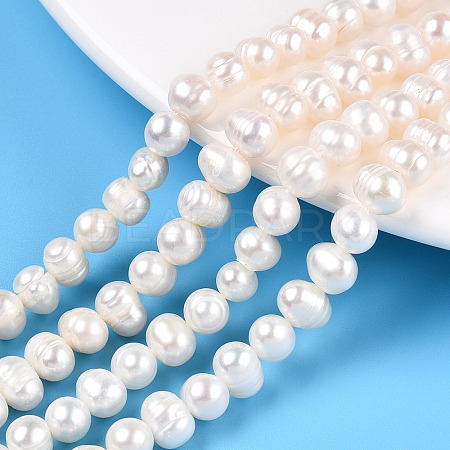 Natural Cultured Freshwater Pearl Beads Strands X-PEAR-N013-05K-1