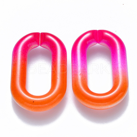 Two Tone Opaque Acrylic Linking Rings OACR-S036-006B-M03-1