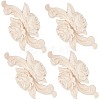 Wood Carved Appliques DIY-WH0032-28-1