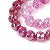 Anti-Tarnish Electroplate Glass Beads Strands GLAA-N064-10mm-08-3