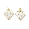 Brass Enamel Charms KK-Q039-05A-G-1