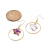 Bling Glass Star Dangle Earrings EJEW-JE05140-3