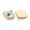 304 Stainless Steel Rhinestone Pendants STAS-N110-53A-G-2