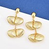 304 Stainless Steel Dangle Stud Earrings EJEW-P325-05B-G-1