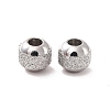 Non-Tarnish Textured 304 Stainless Steel Beads X-STAS-P306-01A-P-2