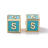 Rack Plating Brass Enamel Beads KK-B060-04G-06S-2