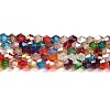 Transparent Electroplate Glass Beads Strands GLAA-F029-4mm-A29-1