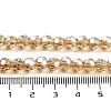 Electroplate Transparent Glass Beads Strands EGLA-A035-T6mm-A17-4