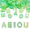 50Pcs 5 Styles UV Plating Rainbow Iridescent Acrylic Beads OACR-TA0004-67D-1