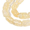 Transparent Crackle Glass Beads Strands GLAA-NH0001-04-A05-4