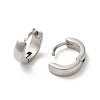 Polishing 304 Stainless Steel Hoop Earrings EJEW-P255-11P-2