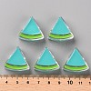 Transparent Enamel Acrylic Beads TACR-S155-001G-4