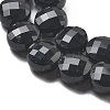 Natural Black Onyx(Dyed & Heated) Beads Strands G-C179-A10-02-4