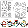 PVC Plastic Stamps & Carbon Steel Cutting Dies Stencils DIY-BC0005-73-2