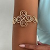 Iron Spiral Knot Upper Arm Cuff Bangles for Women WG4ED01-01-2
