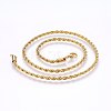 304 Stainless Steel Rope Chain Necklaces NJEW-F226-03G-01-1