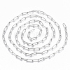 304 Stainless Steel Textured Paperclip Chains CHS-S006-JN954-1-2