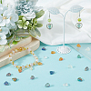 168Pcs 7 Styles Electroplate Glass Beads Strands EGLA-SC0001-39-4