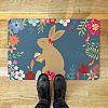 Linen Polyester and Rubber Ground Mat AJEW-WH0142-019-3