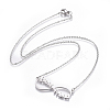 304 Stainless Steel Pendant Necklaces NJEW-E141-36-2