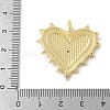 Brass Micro Pave Cubic Zirconia Pendants KK-P294-15G-3