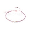 Adjustable Nylon Cord Braided Bead Bracelets BJEW-P256-B16-3