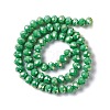 Electroplate Glass Beads Strands GLAA-F001-8x6mm-MAB-2
