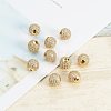 Brass Cubic Zirconia Beads ZIRC-NB0001-10-6