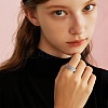 304 Stainless Steel Rotatable Finger Rings WG2DCA1-02-2
