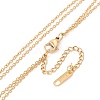 Word Please Return New York 520 and Curved Bar Pendant Multi Layered Necklace STAS-D184-04G-4