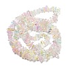 Transparent Crackle Glass Beads Strands GLAA-U004-01B-2