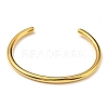 Ion Plating(IP) 304 Stainless Steel Simple Thin Cuff Bangles BJEW-P296-02G-6