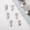 Tarnish Resistant 304 Stainless Steel Clip-On Earrings Findings X-STAS-Q185-01-5