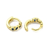 Brass Micro Pave Cubic Zirconia Hoop Earring EJEW-C088-31G-3