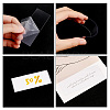 Rectangle Clear Plastic Tags KY-WH0004-13-4
