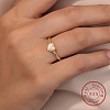 Honeydew Synthetic Opal Heart Finger Ring FM4105-5-2