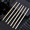 6Pcs 2 Styles 304 Stainless Steel Bangle Blank Strips MAK-BBC0001-08-4