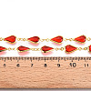Brass Teardrop Link Chains CHC-N023-09B-G-3
