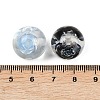 Transparent Resin Inner Flower Beads RESI-C070-16-3