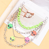 Extra-terrestrial Head Plastic & Alloy Barbed Wire 3 Layer Pants Chains for Women FS-WG4F403-01-5