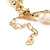 Natural Mixed Stone & Pearl Beads Double Layered Bracelets Set BJEW-TA00025-6