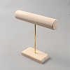 Wood T Bar Bracelet Display Stands AJEW-WH0534-19A-1