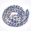 Electroplate Glass Beads Strands EGLA-T013-01D-2